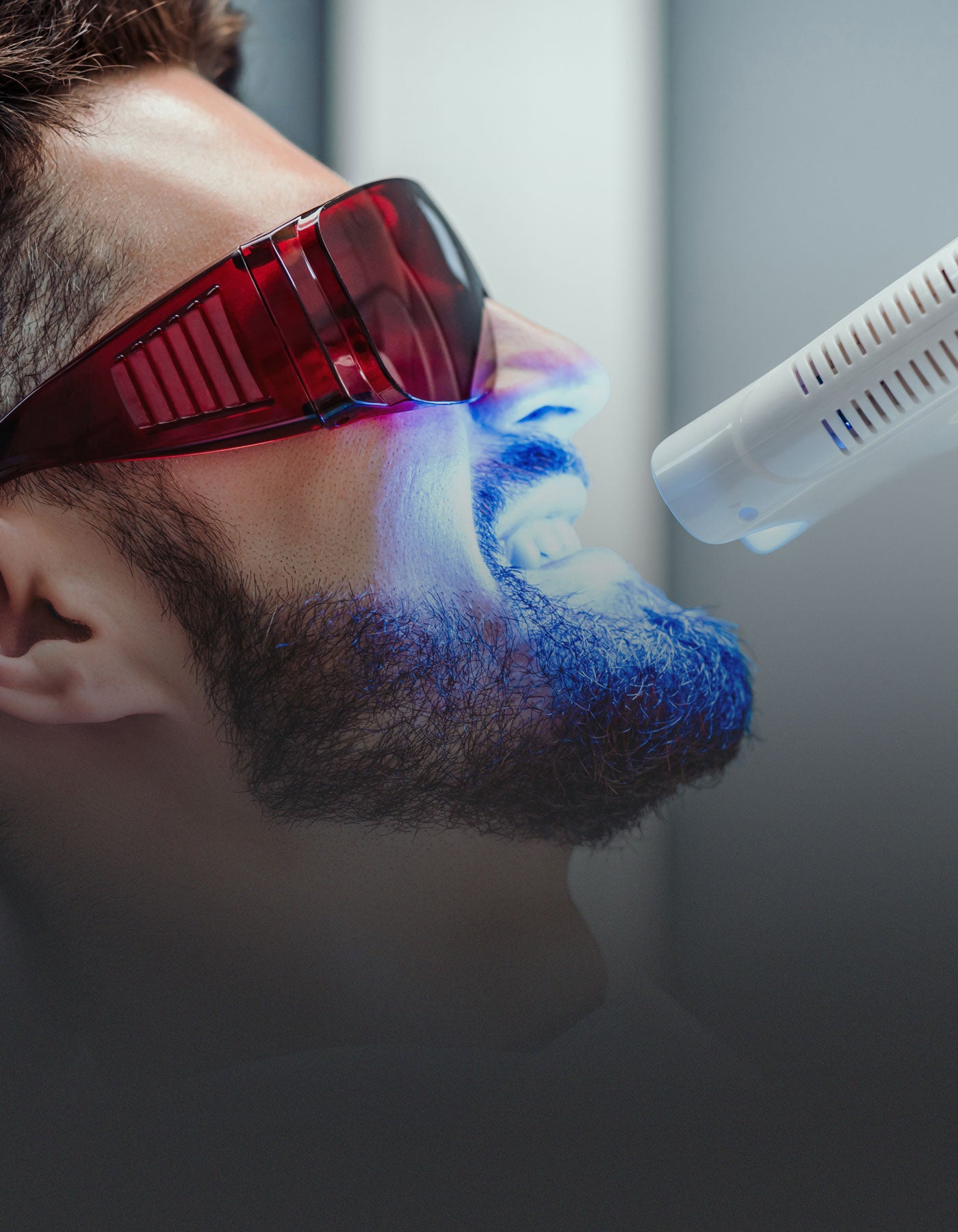 Patient having cosmetic dentistry treatment